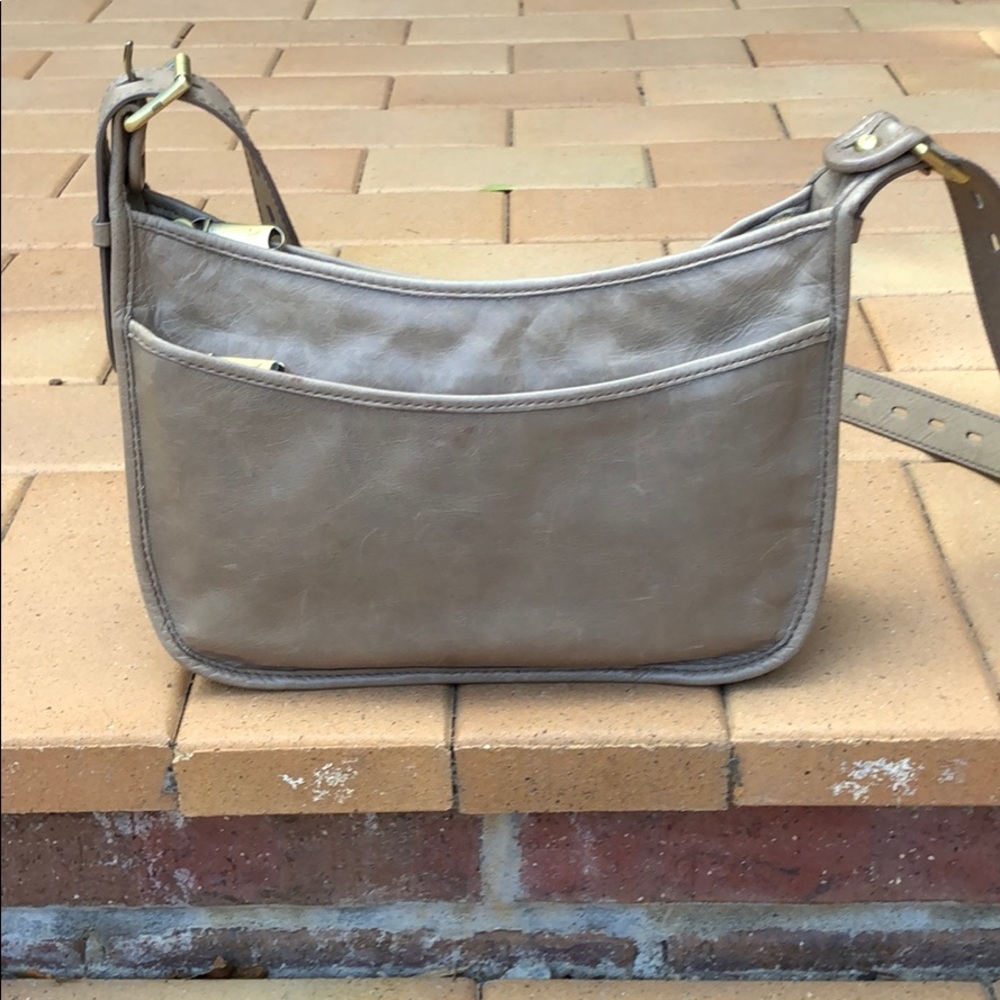 Hobo brand taupe crossbody bag